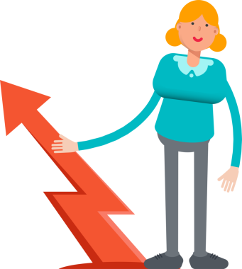 Kız Karakteri ve Ok Çizelgesi