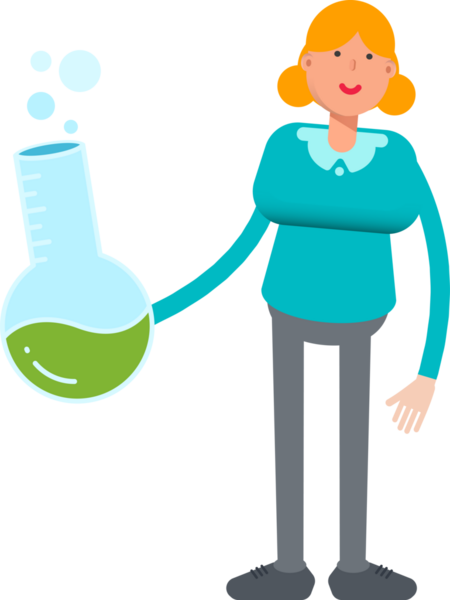 Kız Karakter Tutma Laboratuvarı Şişesi