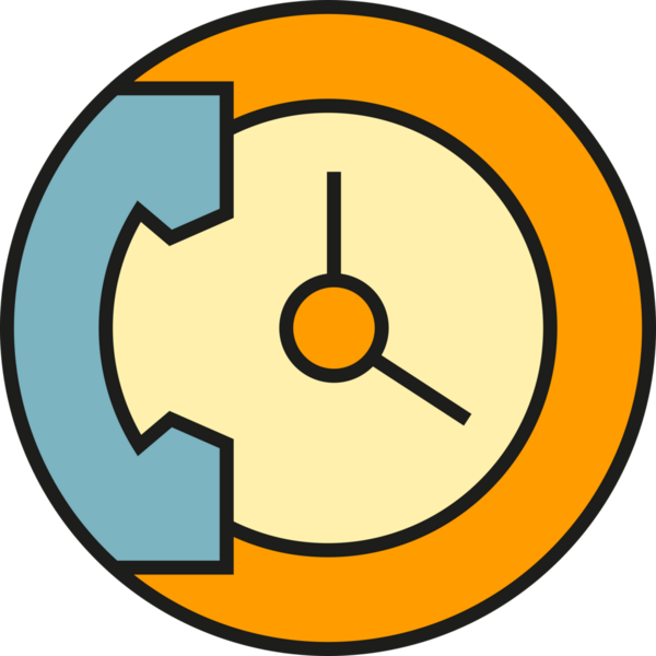 Telefon ve Saat Simgesi