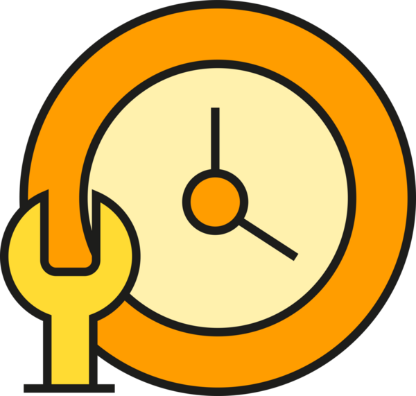 Servis Saatleri Simgesi Clipart