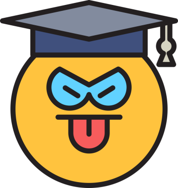 Yüzsüz öğrenci Emoji.