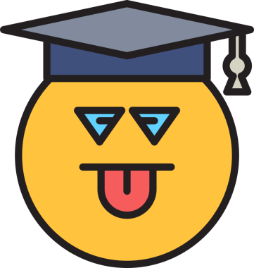 Yüzsüz öğrenci Emoji.