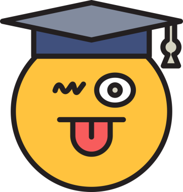 Yüzsüz öğrenci Emoji.