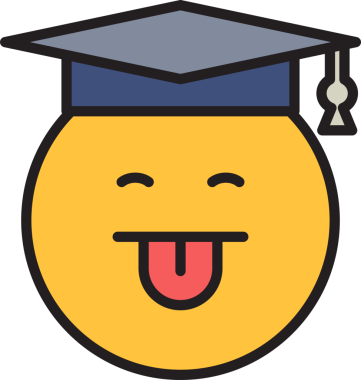 Yüzsüz öğrenci Emoji.