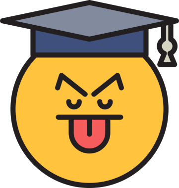 Yüzsüz öğrenci Emoji.