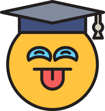 Yüzsüz öğrenci Emoji.