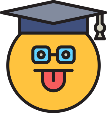 Yüzsüz öğrenci Emoji.