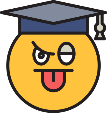 Yüzsüz öğrenci Emoji.