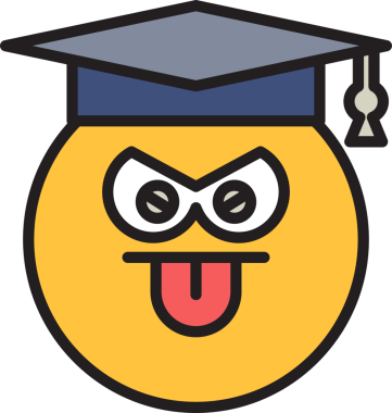 Yüzsüz öğrenci Emoji.