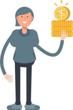 Kadın Karakteri Dolar Tutuyor