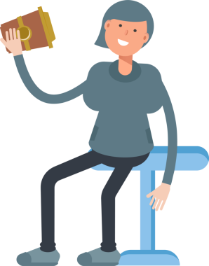 Kadın Karakteri Kahve İçiyor