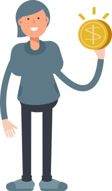 Kadın Karakteri Doları Tutuyor