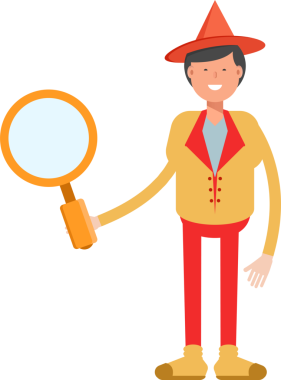 Şapka Karakterli Parti Adamı Çizimi