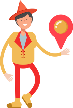 Şapka Karakterli Parti Adamı Çizimi