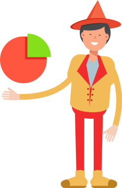 Şapka Karakterli Parti Adamı Çizimi