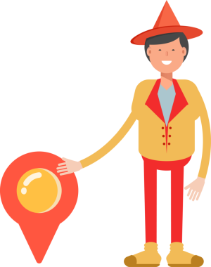 Şapka Karakterli Parti Adamı Çizimi