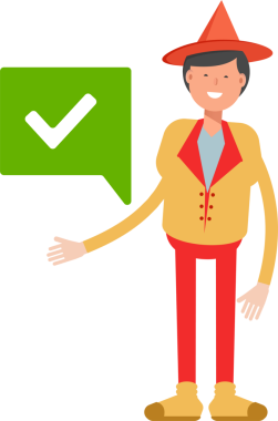 Şapka Karakterli Parti Adamı Çizimi