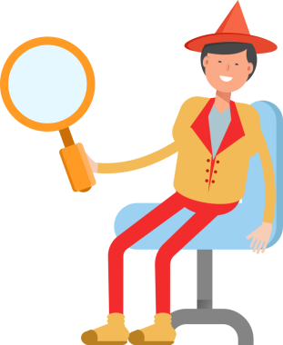 Şapka Karakterli Parti Adamı Çizimi