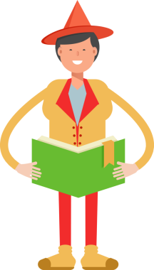 Şapka Karakterli Parti Adamı Çizimi