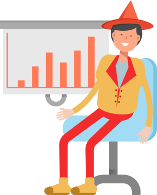 Şapka Karakterli Parti Adamı Çizimi