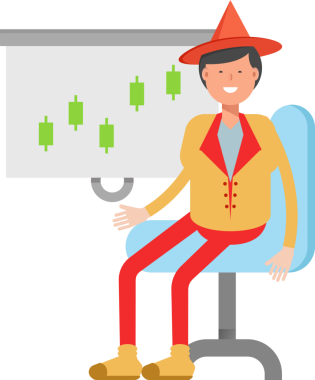 Şapka Karakterli Parti Adamı Çizimi