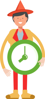 Şapka Karakterli Parti Adamı Çizimi