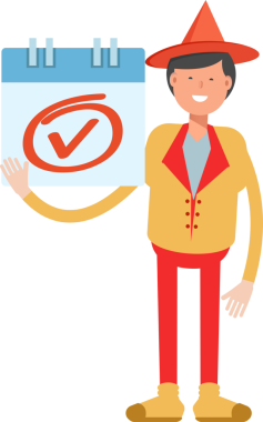 Şapka Karakterli Parti Adamı Çizimi