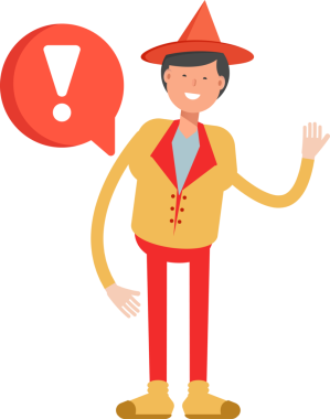 Şapka Karakterli Parti Adamı Çizimi