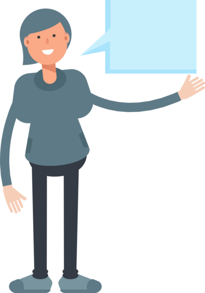 Kadın Karakteri ve Konuşma Baloncuğu