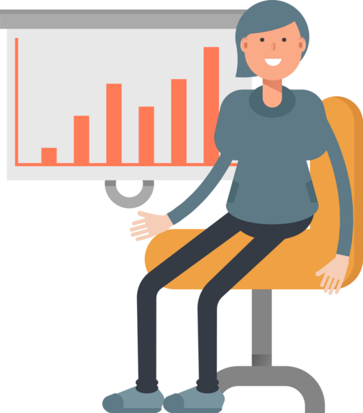 Kadın Karakter Sunar Çubuk Çizelgesi