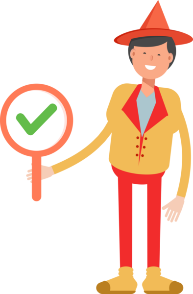 Şapka Karakterli Parti Adamı Çizimi