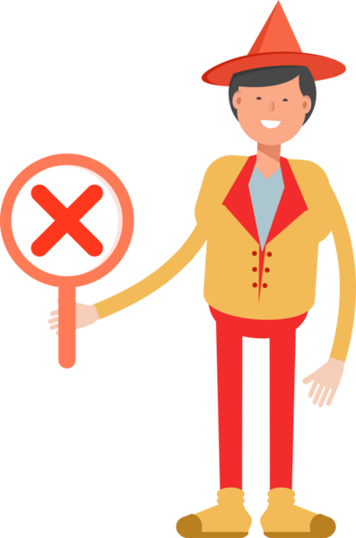 Şapka Karakterli Parti Adamı Çizimi