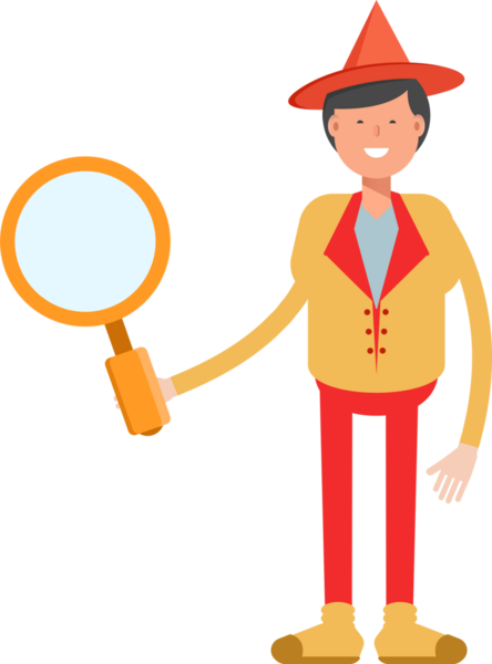 Şapka Karakterli Parti Adamı Çizimi