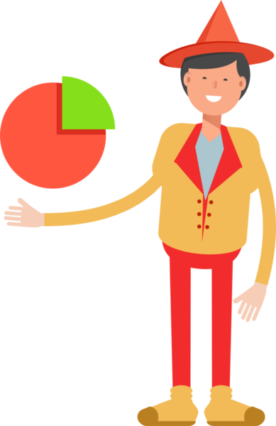 Şapka Karakterli Parti Adamı Çizimi