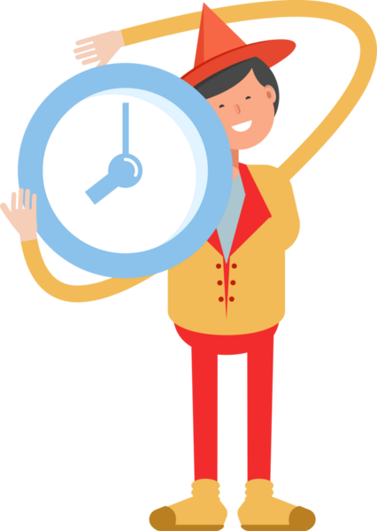 Şapka Karakterli Parti Adamı Çizimi