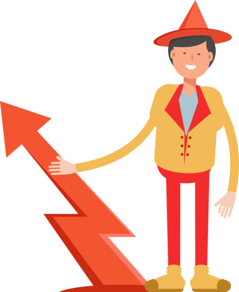 Şapka Karakterli Parti Adamı Çizimi