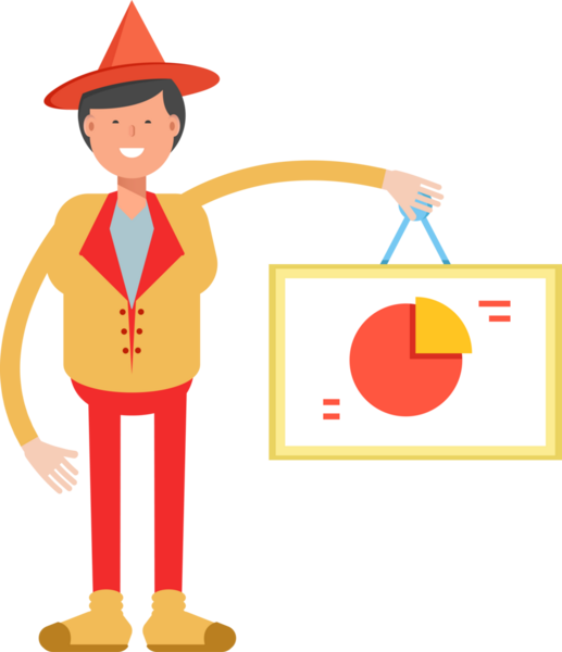 Şapka Karakterli Parti Adamı Çizimi
