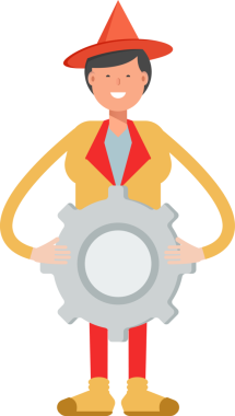 Şapka Karakterli Parti Adamı Çizimi