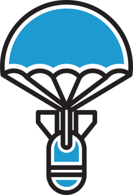 Paraşüt Simgesi ile Bomba