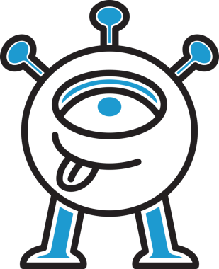 Sevimli Canavar Karakter Simgesi