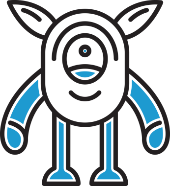 Sevimli Canavar Karakter Simgesi