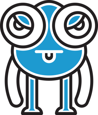 Sevimli Canavar Karakter Simgesi