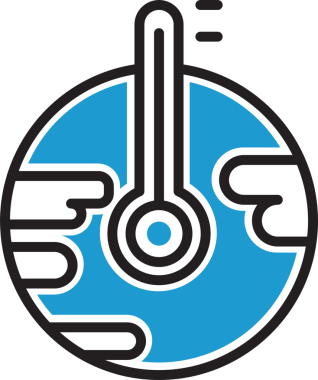 Küresel Isınma Simgesi İllüstrasyonu