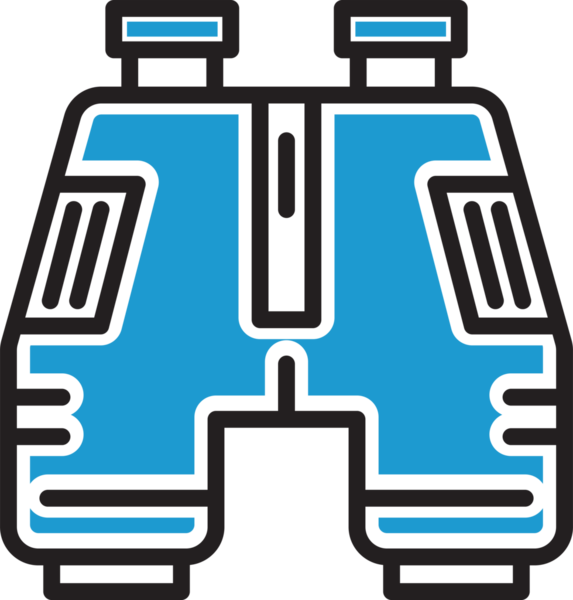 Dürbün Simgesi İllüstrasyon Clipart