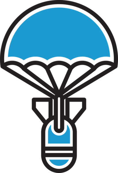 Paraşüt Simgesi ile Bomba