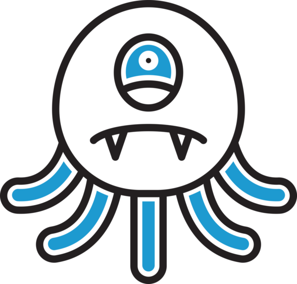 Sevimli Canavar Karakter Simgesi