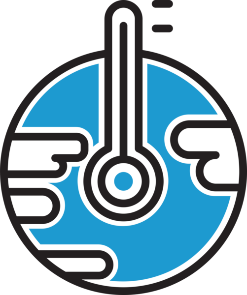 Küresel Isınma Simgesi İllüstrasyonu