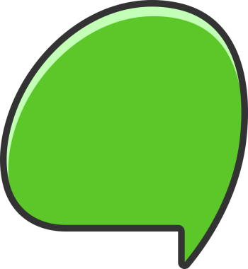 Yeşil Konuşma Baloncuğu Clipart