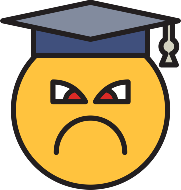 Huysuz Öğrenci Duygu Simgesi