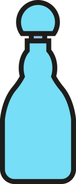 Paketleme Şişe Simgesi İllüstrasyonu